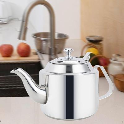Théière en Acier Inoxydable 1,4 L, Bouilloire, Dessus de Cuisinière, Portable, Pichet à Eau avec Infuseur Amovible pour