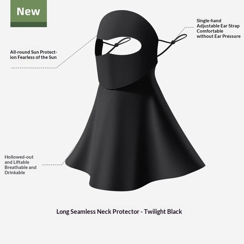 

Full Face Sunscreen Mask With Hat-Brim Adjustable Head-Mounted Breathable Face Cover Uv Protection Summer Outdoor Sports A6