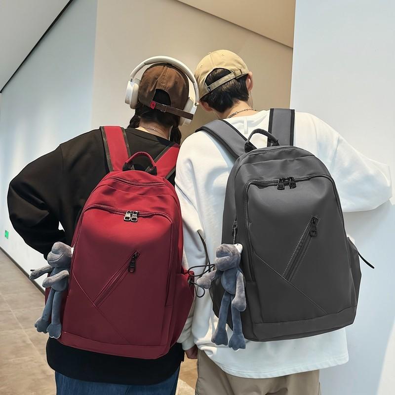 Einfarbiger Schulrucksack für Mittelschüler