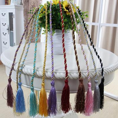 1 Pc Home Fancy Wrap Rope Window Lines Room Curtain Fringe Tassel Tieback