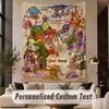 Custom Text Printed Tapestry World of Warcraft Pattern Large Wall Hanging Indoor Room Decor