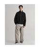 High-Neck Sporty Short Blouson Black