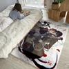 Bungo Stray Dogs Anime Floor Mat Soft Thickened Absorbent Non-Slip Bedroom Living Room Door Mat Home Decor Flannel Rugs