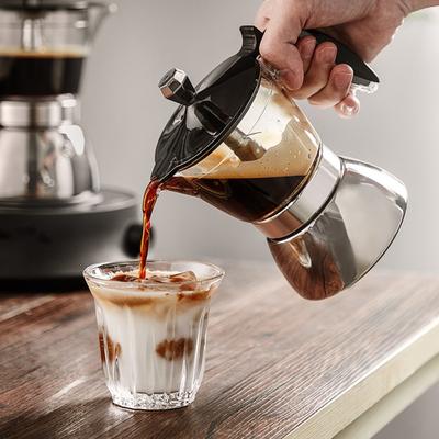 4/6 Cups Coffee Maker Pot Stainless Steel Espresso Italian Coffee Machine  Stovetop
