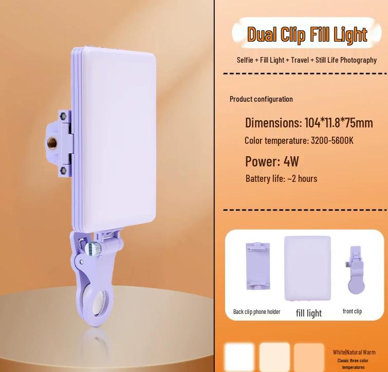 VL60 Compact Cross-Border Mobile Photography Light for Tablets and Video Conferencing