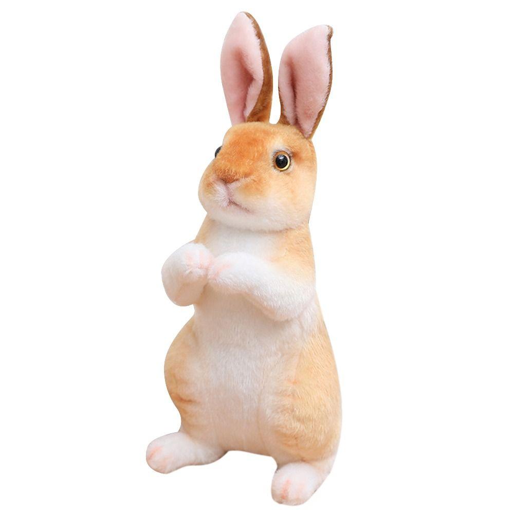 Kids Birthday Kawaii Simulation Long Ears Rabbit Animal Stuffed Doll Toys Rabbit Plush Toy Lifelike