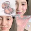 Two Lives of Lightness! the Tenderness That Spills Off the Screen! Two-Tone Water-Gloss Blush Cream with Low Saturation Gray-Pink Highlighter