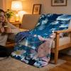 Throw High-Density Short Plush Blanket For Sofa Nap Air-Conditioned Room Soft Skin-Friendly Beyond The Boundary Anime