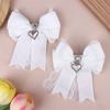 Women'S Lace Bow Tie Brooches Hairclip Heart Shape  Pendant Lolita Skirt Accessories Pin Clips Jewelry Gift