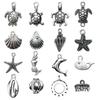 100Pcs Oceans Inspired Hairpiece Accessories Sea Themed Pendant for Bracelet Necklace Clothing Embellishment for Daily Use