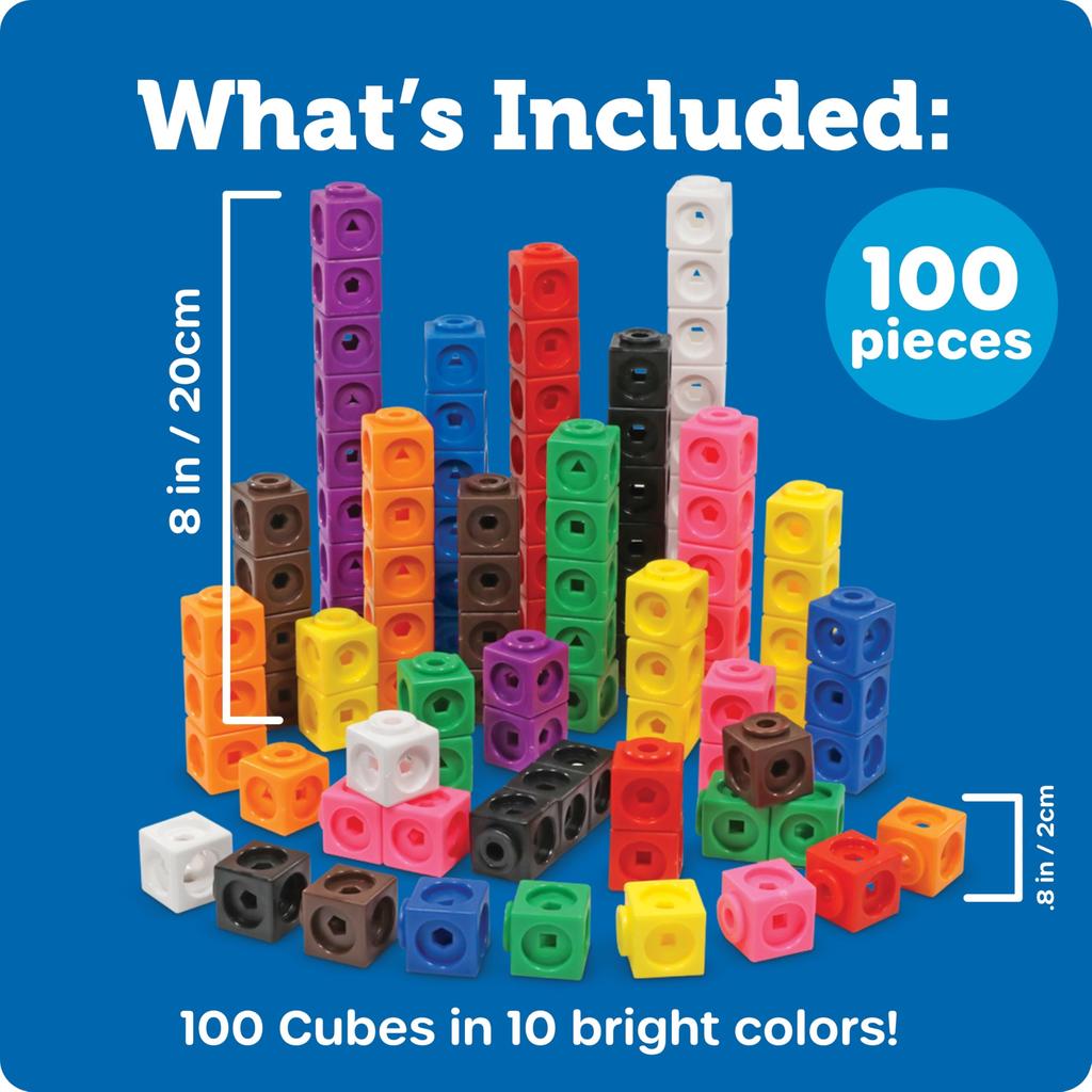 Learning Resources Cubes LER 4285 MathLink(R) (100 Cubes)