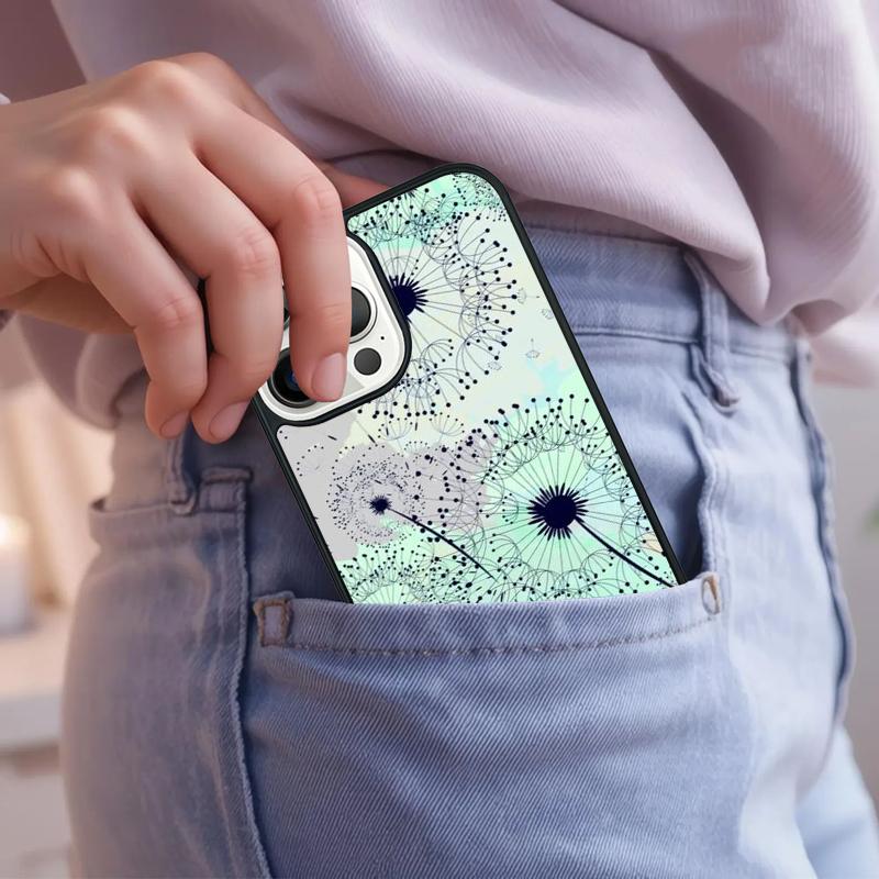 Dandelion Phone Case For iPhone 17 Air 15 16e 14 13 Pro Max Coque 12 11 Pro Max PLUS cover