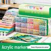 Huideluo Soft-tip Marker Set: Liquid Ink Acrylic Art and Journal Drawing Pens for Students