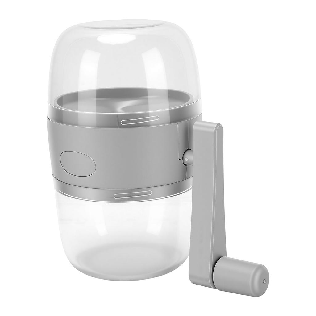 Manual Nut Chopper Grinder Multifunctional Nut Grinder with Hand Crank for Peanut Gray