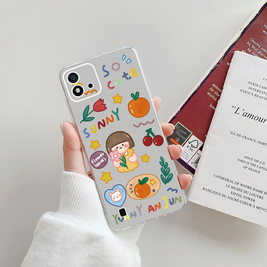 

for Realme C11 2021 case Clear Transparent Soft TPU case coque on Oppo Realme c11 c 11 realmeC11 2021 6.52 inch phone back cover Realme C11 2021