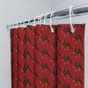 Bathroom Shower Curtain Farmhouse Rustic Chicken Pattern Waterproof Decor Vintage Countryside Shower Liner