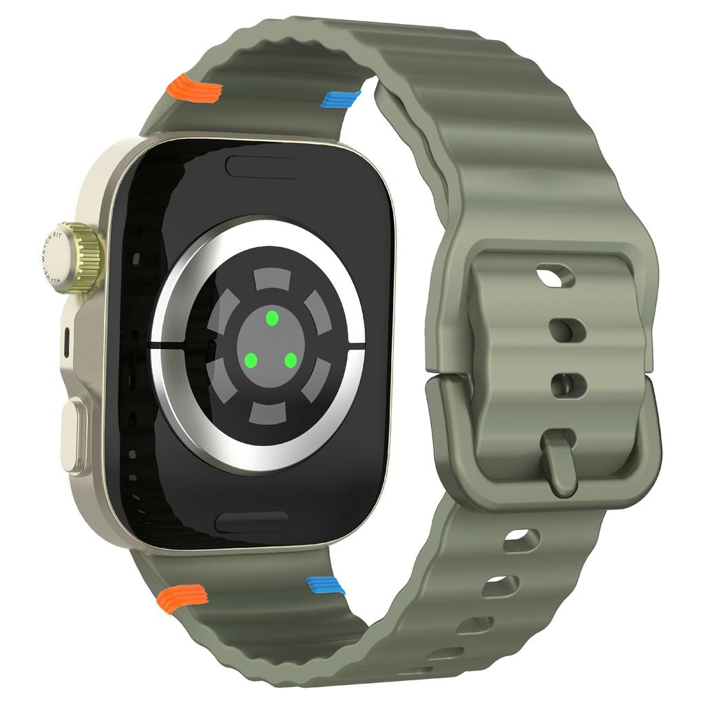 Silikon Uhrenarmband für Huawei Watch Fit 4 Pro/Fit 4/Fit 3 Design mit Wellennähten Handgelenkband