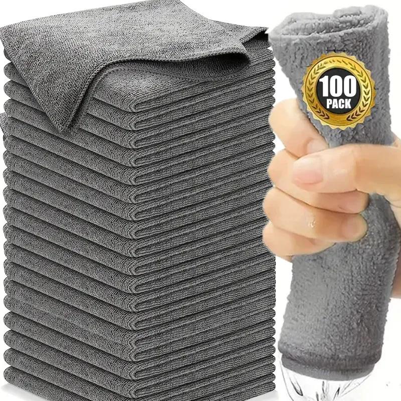 Thicken lint-free microfiber cleaning cloths Reusable microfiber cleaning towel cloths Absorbent car window cleaning towels