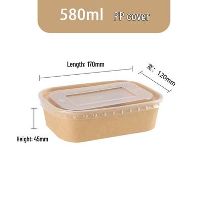 Disposable Kraft Paper Lunch Boxes