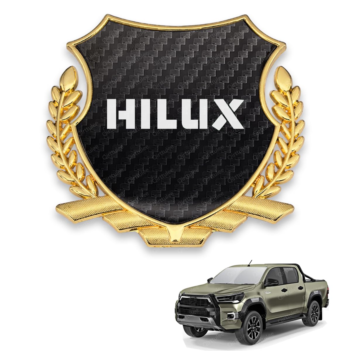 

Металлическая наклейка на автомобиль Hilux Серии Hilux GUN125 Наклейка с логотипом автомобиля Декоративная наклейка Эмблема из волокна, Эмблема, Наклейка, (Узор под карбон, Hilux)