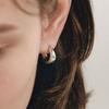 hyeres-lor H Edition Silver (W) Volume Hoop Earrings HL6E42603W9XXX