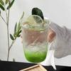 Cold Coffee Cups  Aesthetic Glass Cup Water Bottle Glasses for Drink Decorative Drinkware Cold Coffee Mug Cocktail Glass