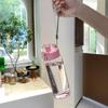 Sports Transparent Water Bottle 780ml Portable Gym Travel Clear Leakproof Drinking Bottle Frosted Bottle Large Capacity Water Cup Bouncing Plastic Cup