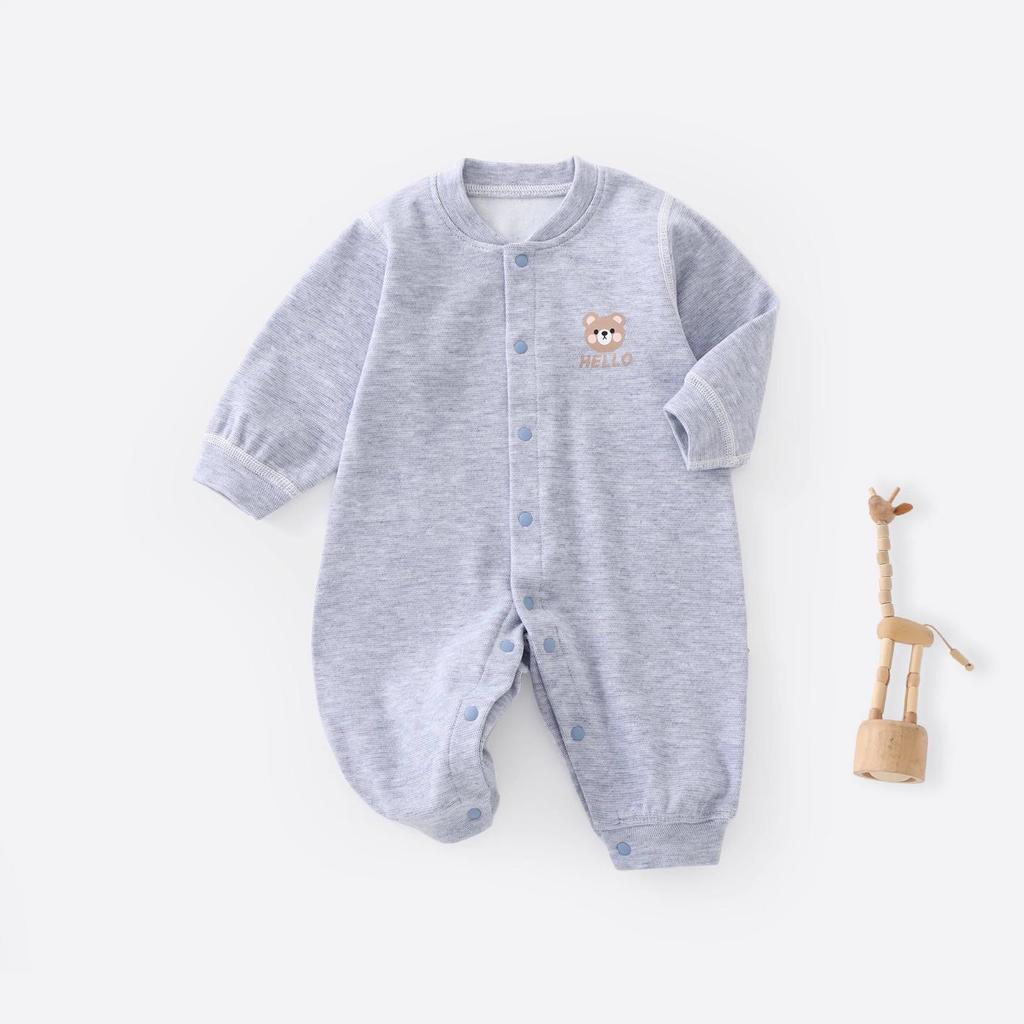 Plus Velvet Baby Bodysuit: Warm Spring/Autumn/Winter Jumpsuit for Newborns