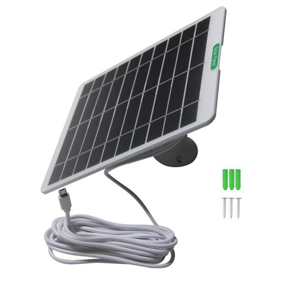Solar Panels 3.0M Output Line 5V Voltage Regulator DC5521/Type-C/Micro USB Interfaces Solar Power Supply