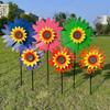 Children's Double-Layer Rotating Sunflower Pinwheel Outdoor Decoration