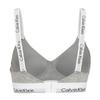 Calvin Klein Modern Attraction Logo Strap Thin Padding Wireless Soft Cup Bra Women underwear Coconut-Gray QF7059-P7A