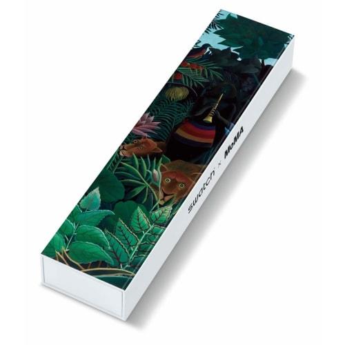 Swatch MOMA SUOZ333 Green Watch