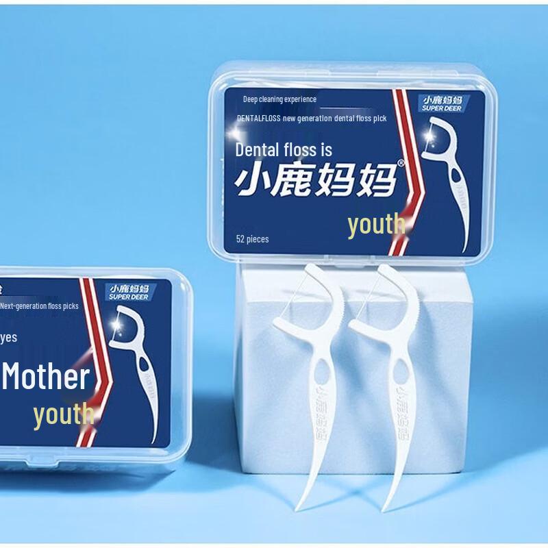Deer Mother Portable Dental Floss Picks - 1456 Pieces