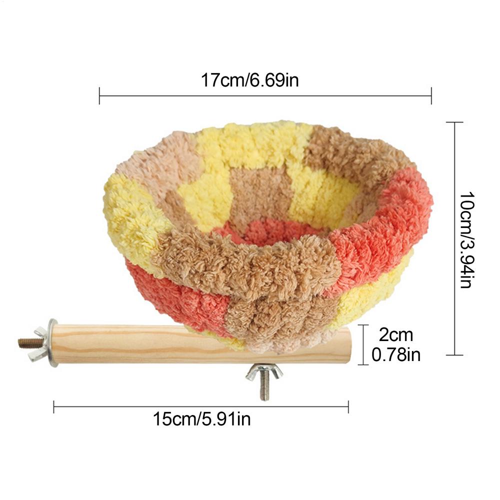 

Гнездо для волнистого попугайчика Бархатное гнездо для кореллы Домик для птиц Теплая подстилка Гнездование Аксессуары для клетки кореллы Товары для домашних животных Для ара Какаду