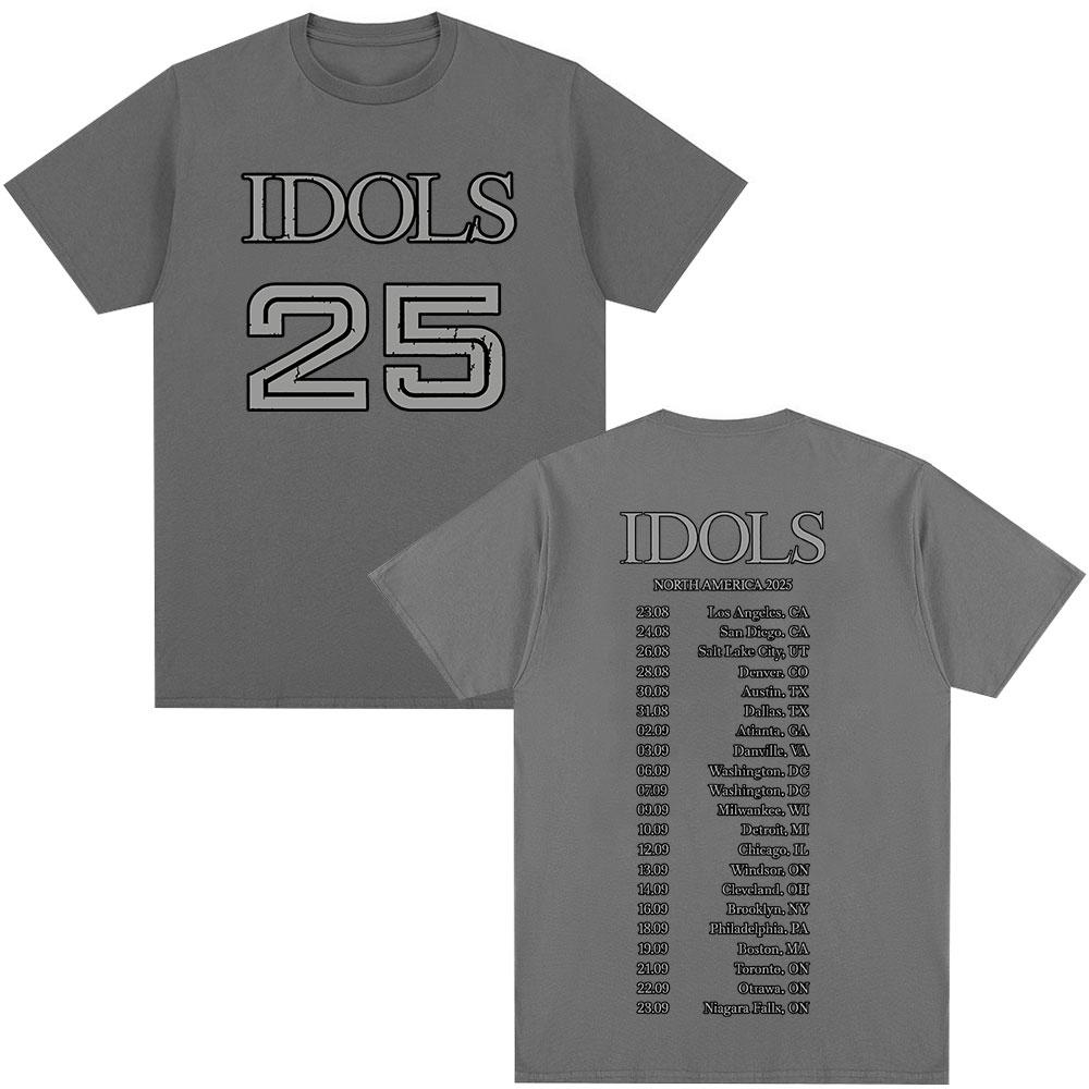 Yungblud IDOLS Album Tour Merch T Shirt Fan Gifts Unisexs Women Clothing Hip Hop Short Sleeve Tshirts Summer Cotton Tshirt