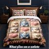 Set Biancheria da Letto a Tema Orsacchiotto con Testo o Nome Personalizzato, 3 Pezzi, 1 Lenzuolo Sotto con Angoli & 2 Federe, Biancheria da Letto Personalizzata per la Casa