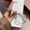 Blue Light Blocking Round Glasses With Metal Frame For Stylish Office Wear