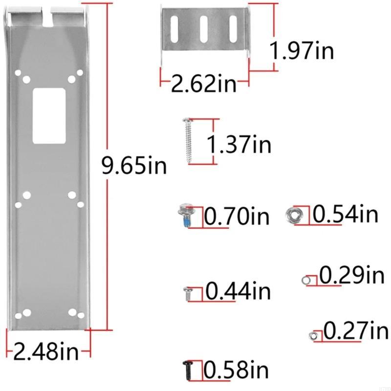 H7BD 000-12603-001 Transducer Transom Mount Bracket Compatible for StructureScan 3D TotalScan Yacht Marine Fishing Shockproof