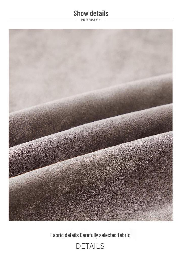 2025 Men's Suede Velvet Jacket: Elastic Lapel, Casual, Comfortable, Fashionable, Versatile for Spring and Autumn
