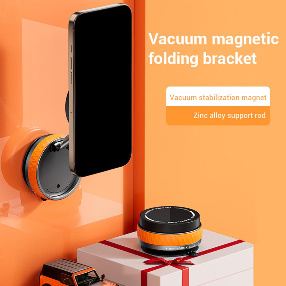 For Magsafe Magnetic Vacuum Car Phone Holder 360° Rotating Folding Magnetic Car Stable Holder for iPhone 12 13 14 15 16 Pro Max