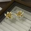 Irregular Flower Earrings Drip Oil Ear Accessories Fashion Flower Stud Earrings  Jewelry