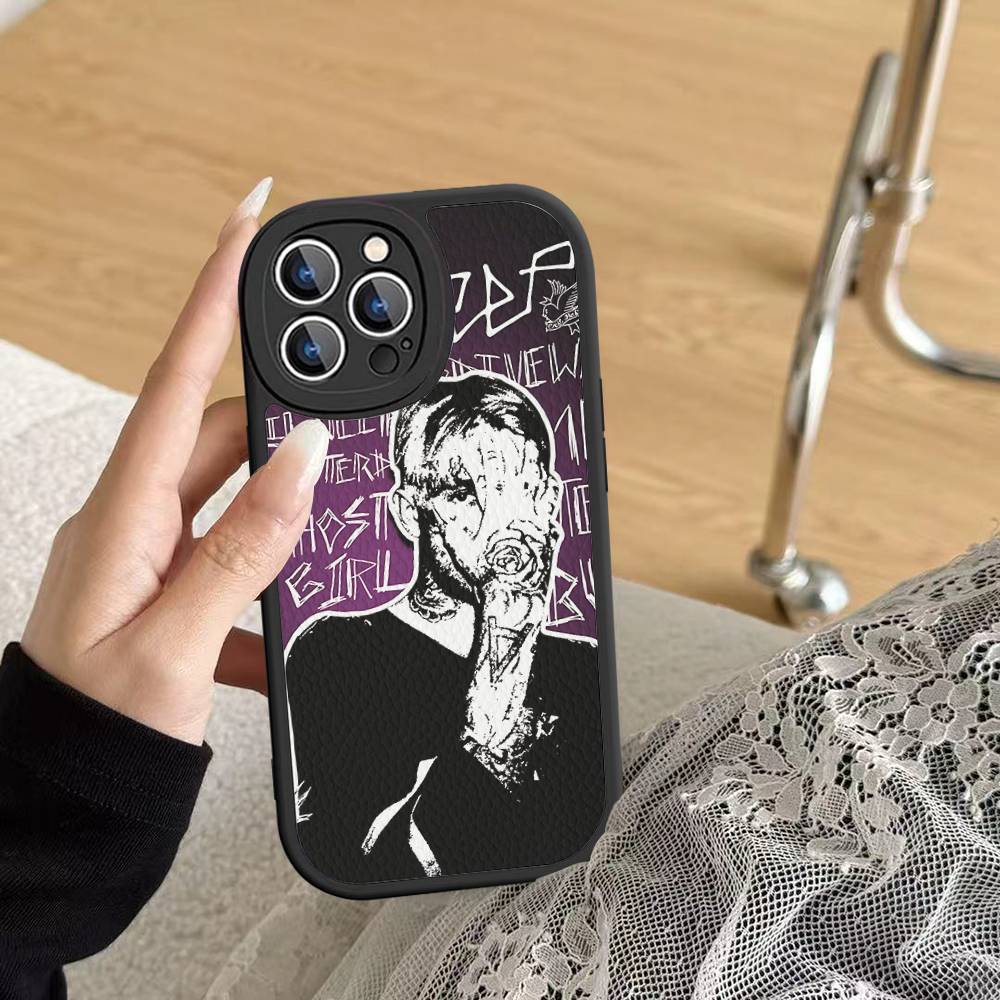

Чехол для телефона singer rapper L-Lil Peep для iPhone 11 12 13 14 15 16 Pro Max Mini Plus Мягкий кожаный чехол 11 pro max