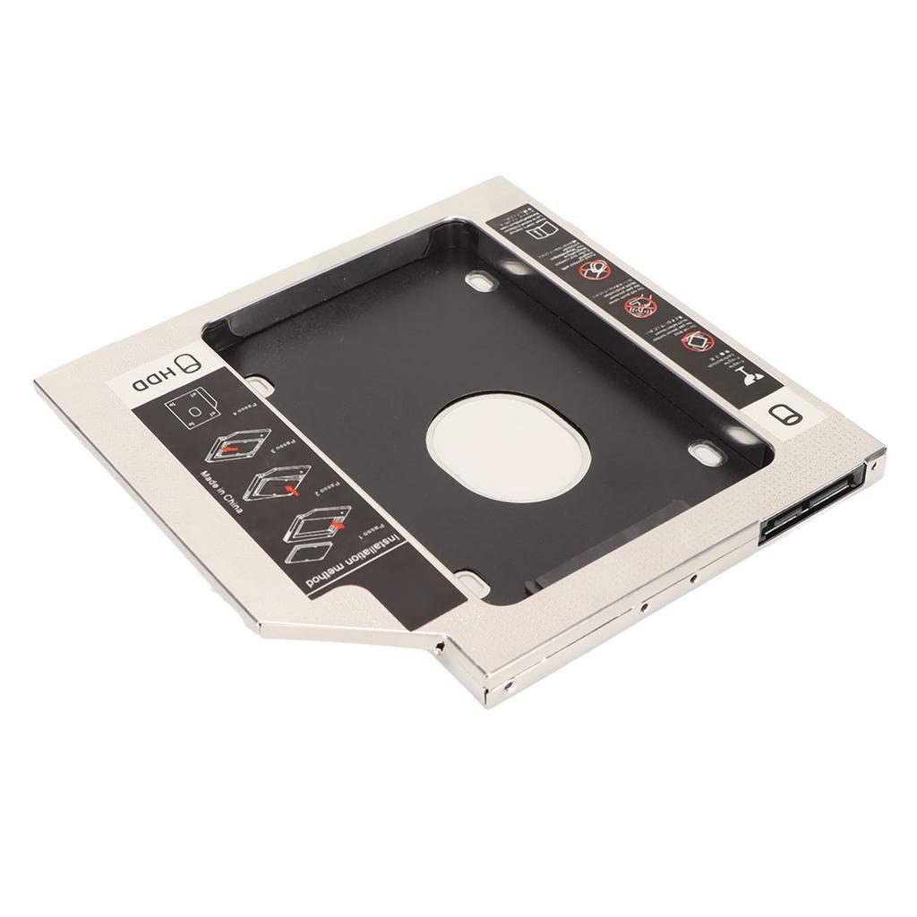 2.5in Hard Drive Caddy 9.5mm 2nd SDD HDD Caddy Tray Universal Adapter for Laptop CD DVD ROM Optical Bay  (Not Inclube
