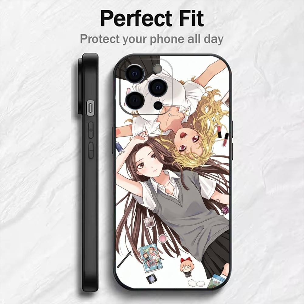 Anime O-Otaku ni Y-Yasashii Gal Wa Inai Phone Case For iPhone17,16,15,14,13,12 Plus,Max Soft Silicone Black Cover
