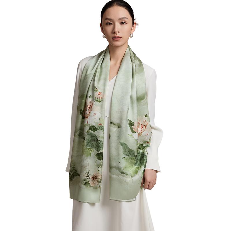 Shanghai Story 100% Mulberry Silk Scarf & Shawl Gift Set