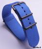 Black Nylon & Canvas Watch Strap with Vacuum-Plated Buckle