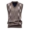 Men S V Neck Slim Fit Fleece Pullover Knit Vest