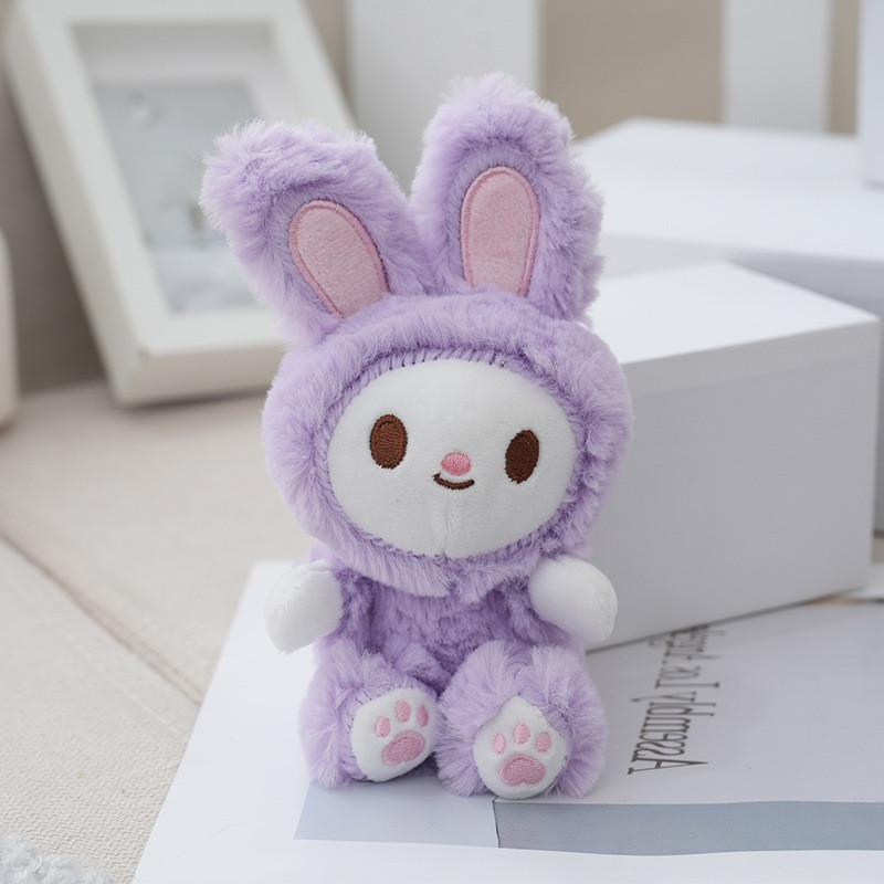 Adorable Plush Keychain Cute Rabbit And Bear Designs Perfect For Diy Gifts And Accessories
