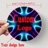 3-6Cm96Pcs Round Customizable Multi-Color Logo Po Stickers - Durable Waterproof Labels For Promotional Activities And Company