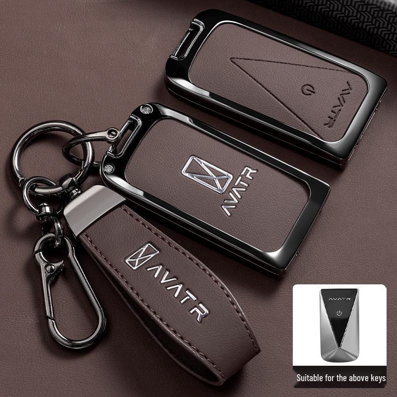 Avatr 11 Key Case Cover: High-Grade Metal Shell for Car Interior Decoration, Full Coverage, New Style